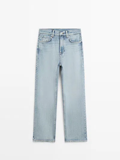 Massimo Dutti Jeans Straigh Fit In Blue