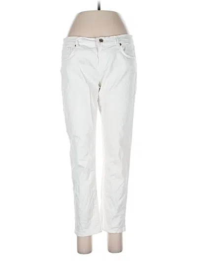 Pre-owned Massimo Dutti Jeans In White