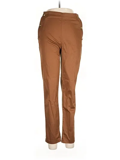 Pre-owned Massimo Dutti Khaki Pant In Brown