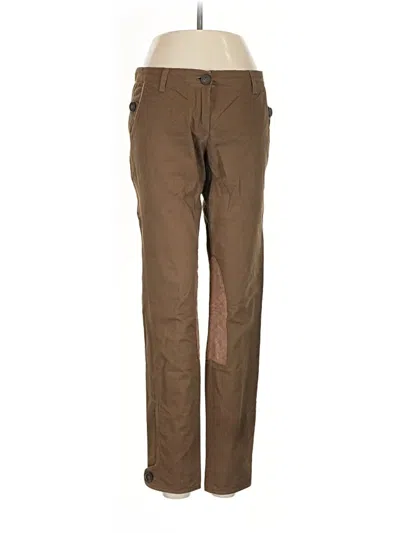 Pre-owned Massimo Dutti Khaki Pant In Brown