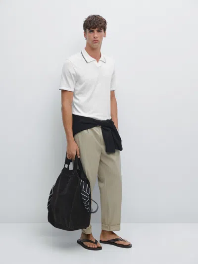 Massimo Dutti Knit V In Blue