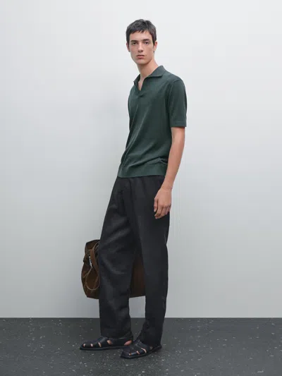 Massimo Dutti Knit V In Green