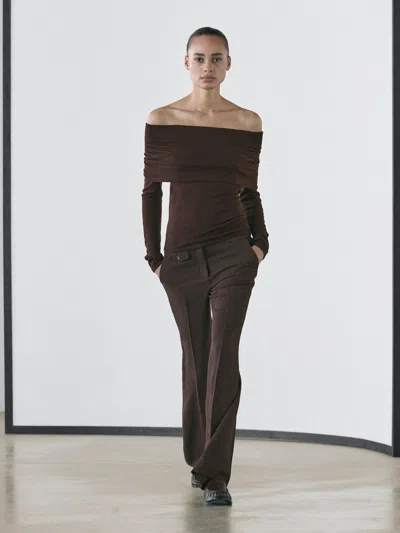 Massimo Dutti Knit Wool Blend Off In Multi