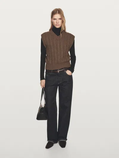 Massimo Dutti Knit Wool Blend V In Multi