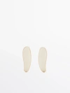 Massimo Dutti Lacquered Dangle Earrings In Golden