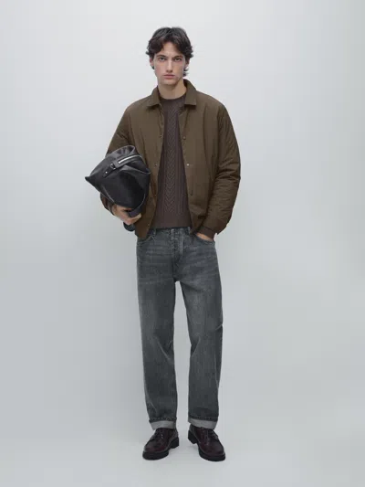 Massimo Dutti Lightweight Water In Brown