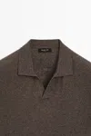 Massimo Dutti Linen Blend V In Multi