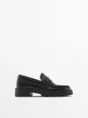 MASSIMO DUTTI LOAFER MIT TRACK-SOHLE UND PENNY STRAP