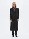 Massimo Dutti Long 100% Wool Coat In Multi