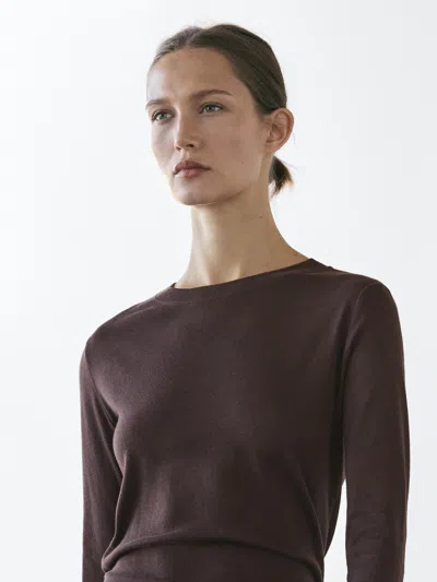 Massimo Dutti Long In Brown