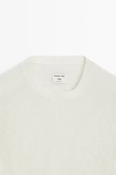 Massimo Dutti Long Sleeve Fine Knit Sweater