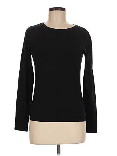 Pre-owned Massimo Dutti Long Sleeve T-shirt In Black