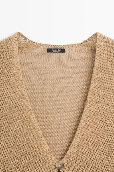 Massimo Dutti Long V In Nude