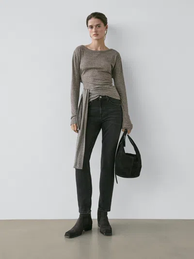 Massimo Dutti Mid In Black