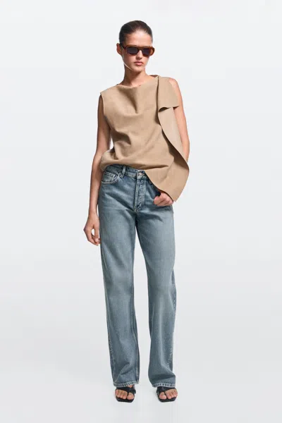 Massimo Dutti Mid In Light Blue