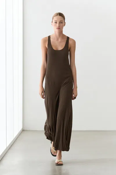 Massimo Dutti Midi Dress With Puffed Detail In Green