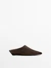 Massimo Dutti Mule Tacón Cuña In Multi
