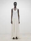 Massimo Dutti Strappy Halterneck Top In Gebrochen Weiss