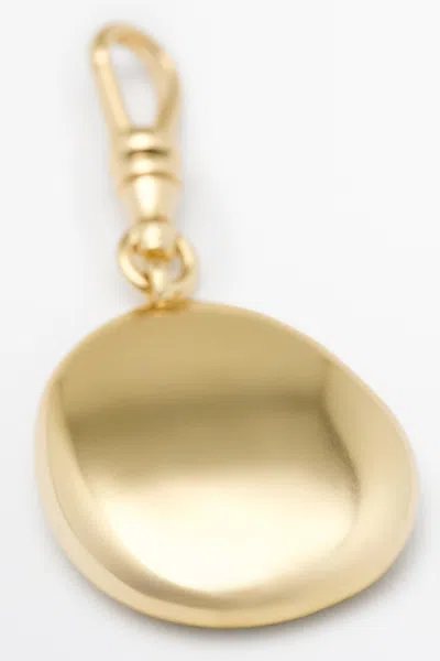 Massimo Dutti Oval Charm In Gold