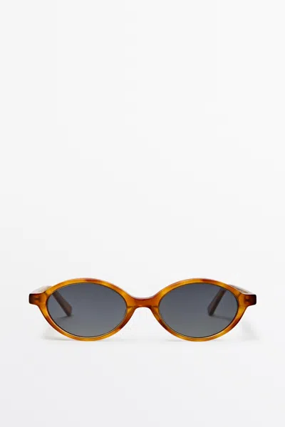 Massimo Dutti Oval Sunglasses In Multi