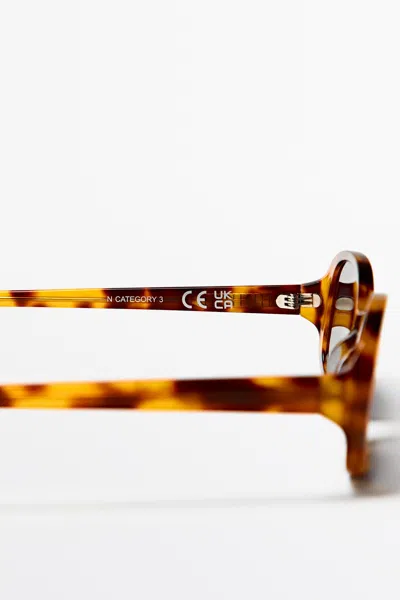 Massimo Dutti Oval Tortoiseshell In Blue