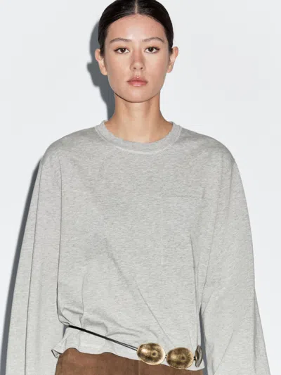 Massimo Dutti Oversize T In Gray