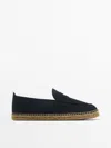 Massimo Dutti Penny Strap Espadrilles In Blue
