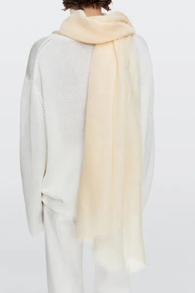 Massimo Dutti Foulard Uni 100 % Lin In Nude