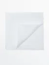 Massimo Dutti Plain 100% Silk Pocket Square In White