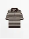 Massimo Dutti Polo Punto Rayas 100% Algodón In Multi