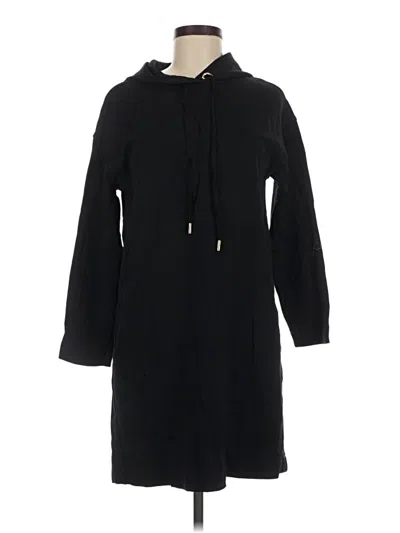 Pre-owned Massimo Dutti Pullover Hoodie In Black