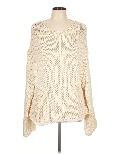 Pre-owned Massimo Dutti Pullover Sweater In Ivory