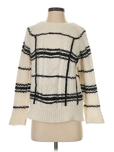 Pre-owned Massimo Dutti Pullover Sweater In White