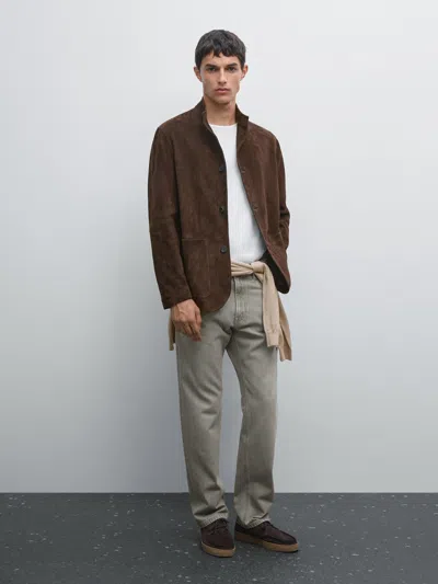 Massimo Dutti Regular In Brown