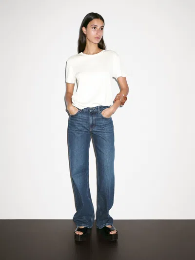 Massimo Dutti Regular Fit T In White