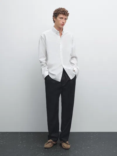 Massimo Dutti Regular In White