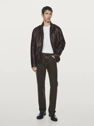 Massimo Dutti Relaxed In Brown