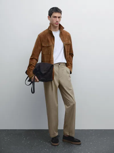 Massimo Dutti Relaxed In Brown