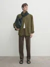 Massimo Dutti Jeans Relaxed-fit In Khaki