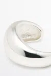Massimo Dutti Rounded Volume Bracelet In Silver