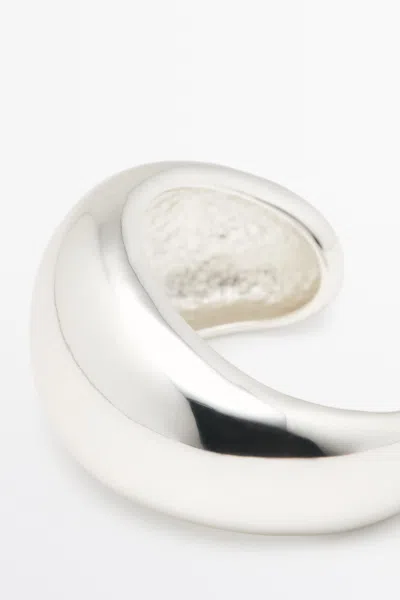 Rounded Volume Bracelet In Silver from Massimo Dutti