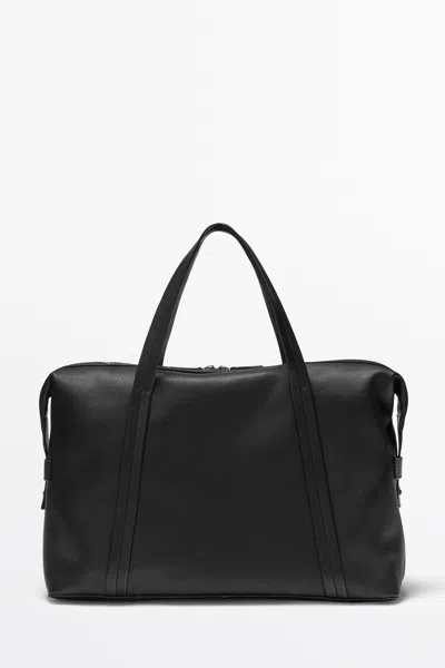 Massimo Dutti Sac Carry In Noir
