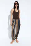 Massimo Dutti Satin Pants With Tie In Multi