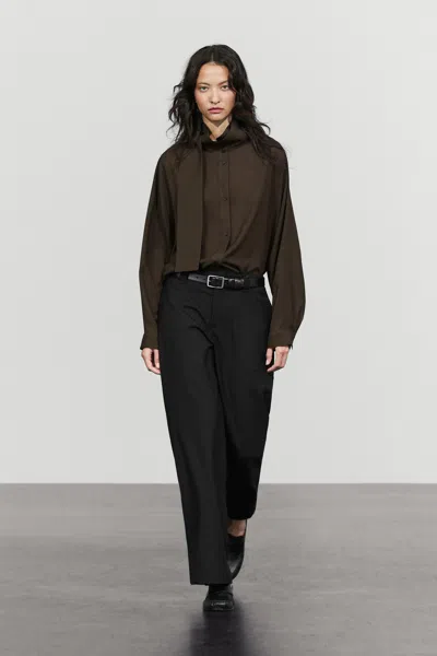 Massimo Dutti Semi In Bruin