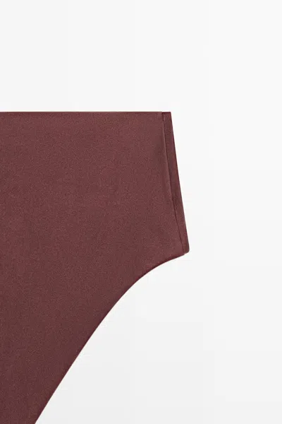 Massimo Dutti Shimmery High In Brown