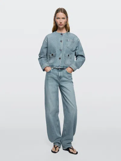 Massimo Dutti Short Denim Jacket