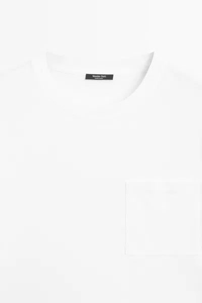 Massimo Dutti Short Sleeve T In White