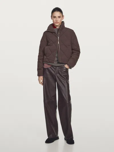 Massimo Dutti Short Water In Brown