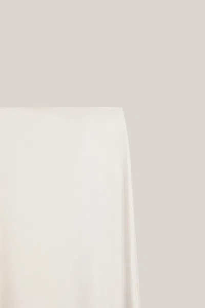 Massimo Dutti Silk Pareo Skirt In White