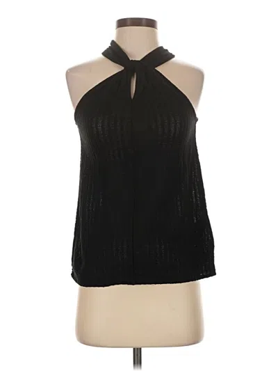 Pre-owned Massimo Dutti Sleeveless Blouse In Black